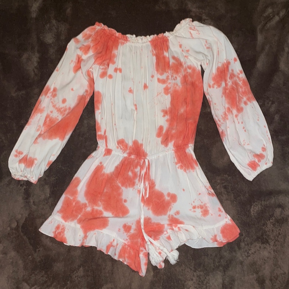Tie Dye Pink Romper